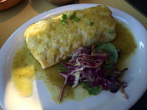 Vegan burrito at Bit & Spur in Springdale
