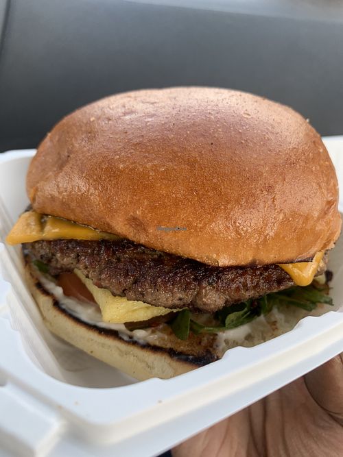 Vegan breakfast sandwich  at Pita Kabob Mediterranean Fusion Grill in Visalia