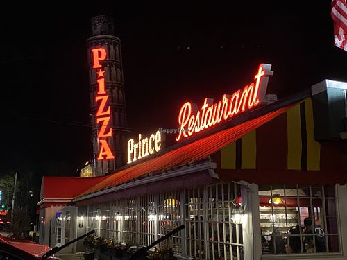 Outside  at Prince Pizzeria in Saugus