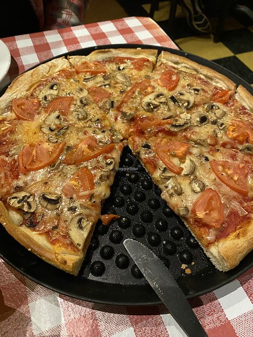 Mushroom & tomato  at Prince Pizzeria in Saugus