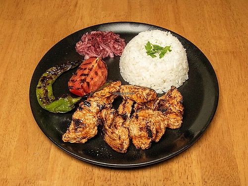 Shish kebab at The Vegan Regime in Istanbul