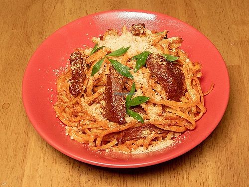 Steak marinara at The Vegan Regime in Istanbul