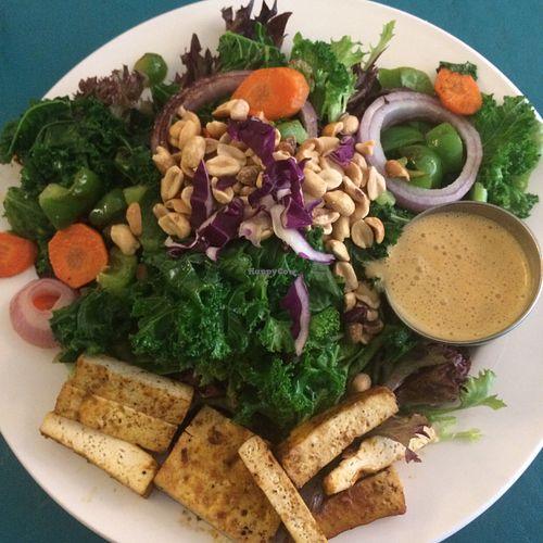 Gado Gado salad with tofu at Guadalupe Cafe in Sylva