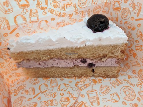 Vegan blueberry cake!  at Beano's in Cairo