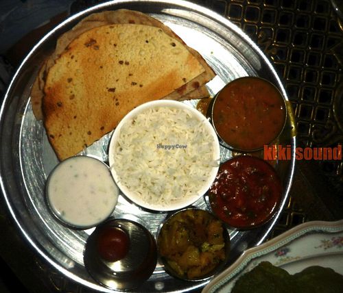 north indian thali at Khana Khazana in Bangkok