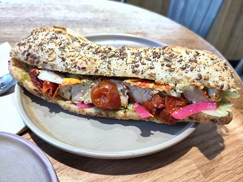 Mediterranean sandwich at Land & Monkeys - Pernety in Paris