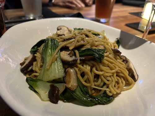 Shiitake garlic noodles minus the butter and parm   at Yard House in Sacramento