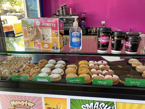 Vegan donut selection  at That's Alotta Donuts in South Melbourne