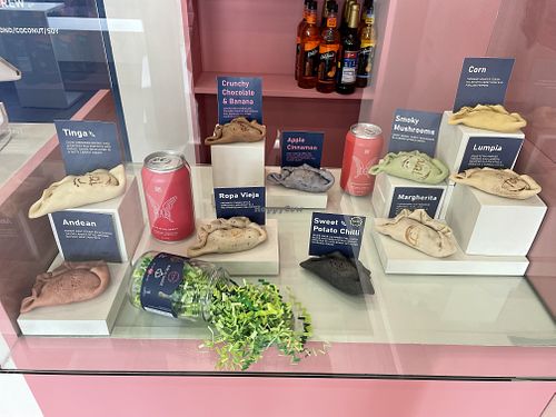 Display case at Fons Empanadas in Chicago