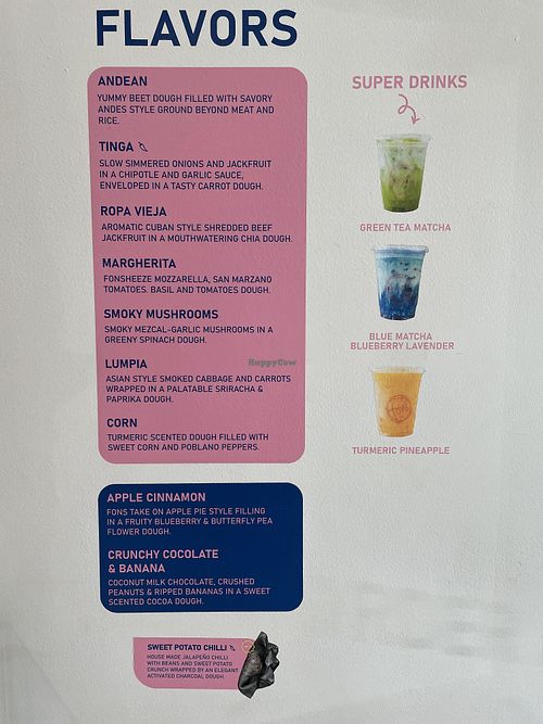 Flavors  at Fons Empanadas in Chicago