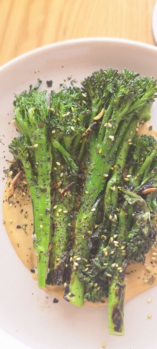 Delicious brocolini at At The Heads in Barwon Heads