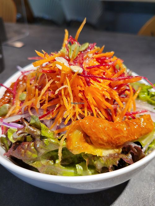 Salad side that came with the meal at Vegeater in Tokyo