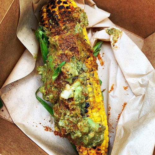 Street corn  at The Vegan Butcher in New Hope