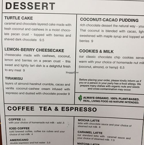 Desserts  at Living Kitchen - South End in Charlotte