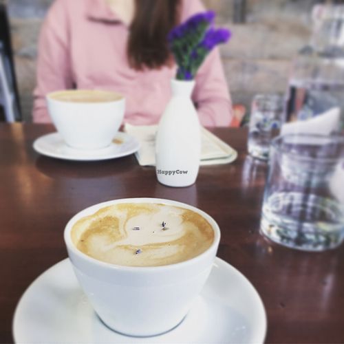 lavender cappuccino  at Living Kitchen - South End in Charlotte