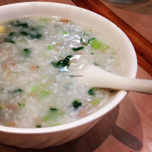 Vegetarian Combination Congee at Mother Chu's Taiwanese Cuisine in Haymarket