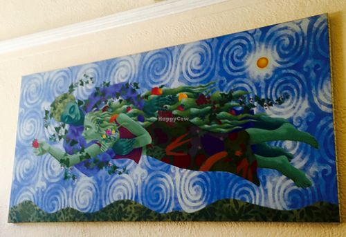 Vegan Artwork at Good Karma Cafe in Red Bank