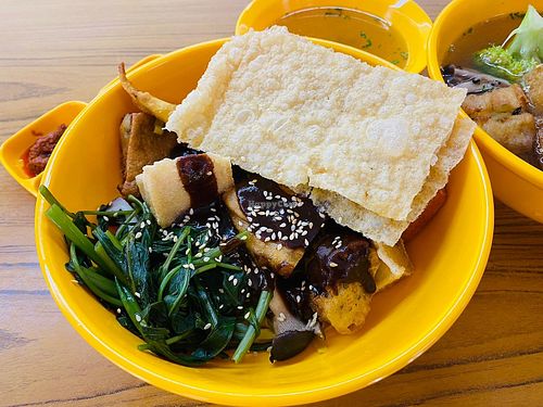 Yong tau foo dry at Say Green 绿素 in East Singapore