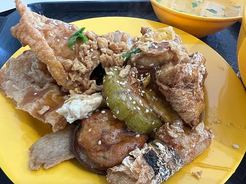 Delicious gravy   at Say Green 绿素 in East Singapore