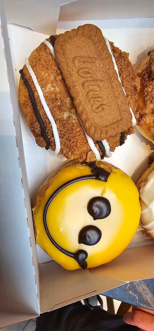 Speculoos sensation en smiley at Dunkin' in Leidschendam