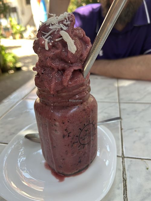 Berry smoothie   at Elixir Spot in Puerto Vallarta