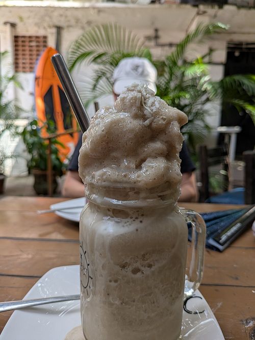 Chai smoothie at Elixir Spot in Puerto Vallarta