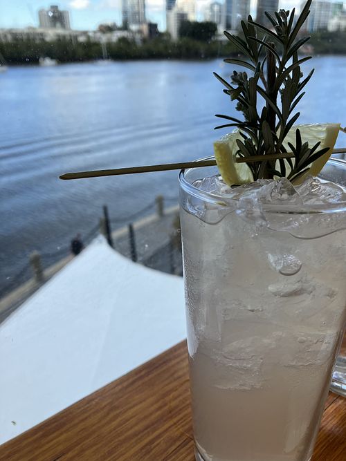 Kaffir lime drink  at Madame Wu in Brisbane