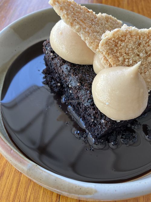 Sesame cake with coconut mousse   at Madame Wu in Brisbane