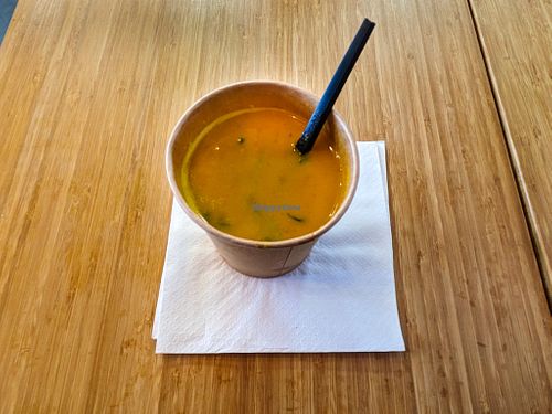 Carrot Ginger Soup at Jimmy Green at Jimmy Green in Eindhoven