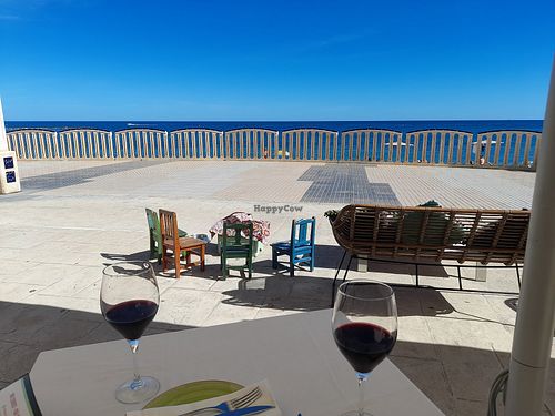 View from our table at El Rey in Altea