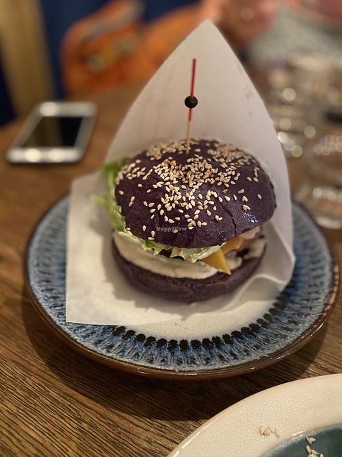 Vegan burger Shambala at Cafe-Bar Shambala - Кафе-Бар Шамбала in St Petersburg
