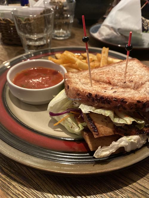 Seitan sandwich  at Cafe-Bar Shambala - Кафе-Бар Шамбала in St Petersburg