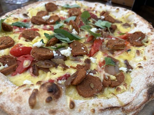 The Ngaio - VG sausage pizza  at Arbour Woodfired Pizza in Christchurch