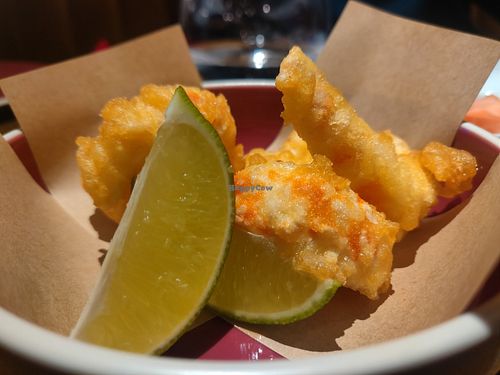 Vegan Prawn  Tempura at 123V Browns in London