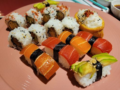 Grand sushi set at 123V Browns in London