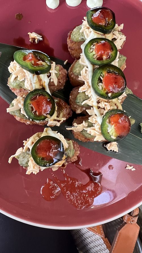 Crispy rice green dynamite ! To die for !!!  at 123V Browns in London