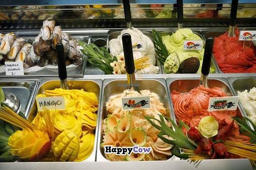 Various sorbets no milk at Gelaaati di Marco in Barcelona