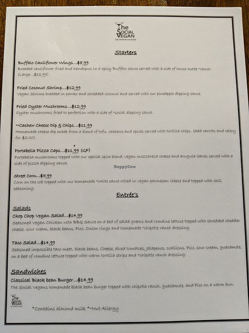 The Social Vegan Lexington Kentucky Restaurant HappyCow