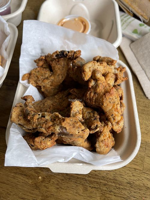 Oyster Mushrooms  at The Social Vegan in Lexington