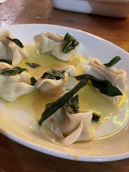 Butternut squash & sage ravioli  at Pastan Barbican in London