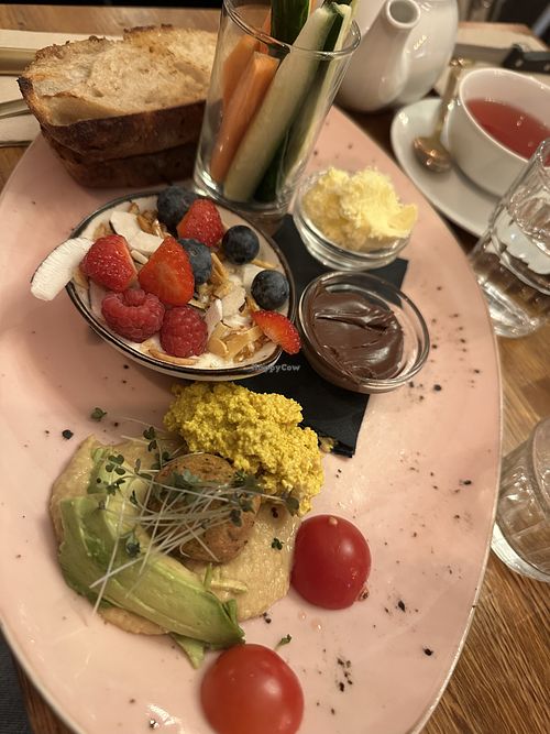 Vegan breakfast  at Das Vivet in Vienna