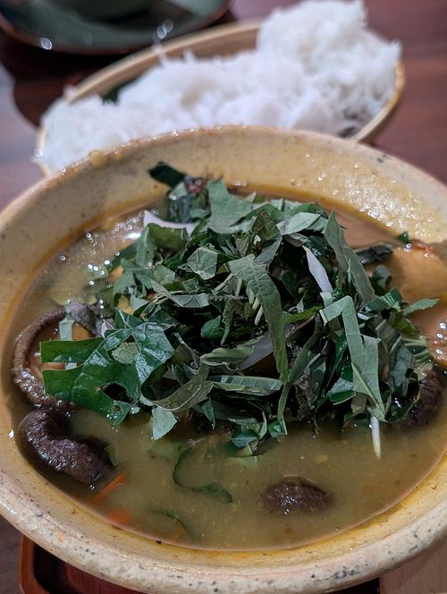 Mushroom curry at Sangha Vegetarian Restaurant in Da Nang