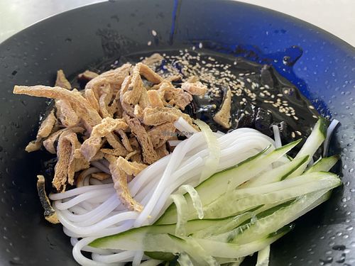 Cha Jiang Mian (dry noodles )  at Vegetarian THAI Sukata 素烧烤 in Central Singapore