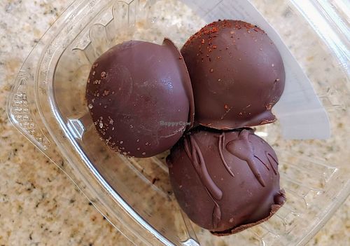 dessert cake balls at Plant Base Cafe in Santa Fe