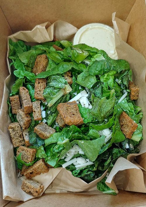 Caesar salad at Plant Base Cafe in Santa Fe