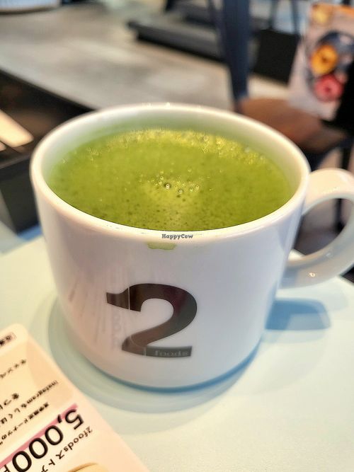 matcha latte at 2foods - Shibuya Loft in Tokyo
