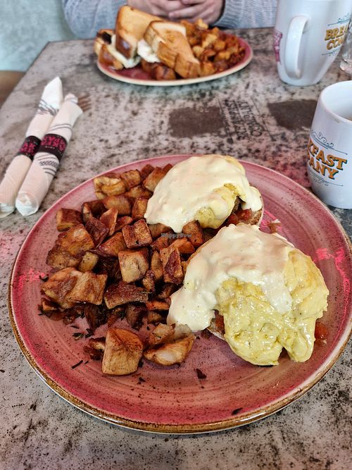 Vegan Benedict at Gaslamp Breakfast Company in San Diego