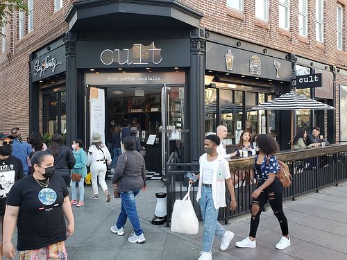 Outside at Cult in Santa Monica