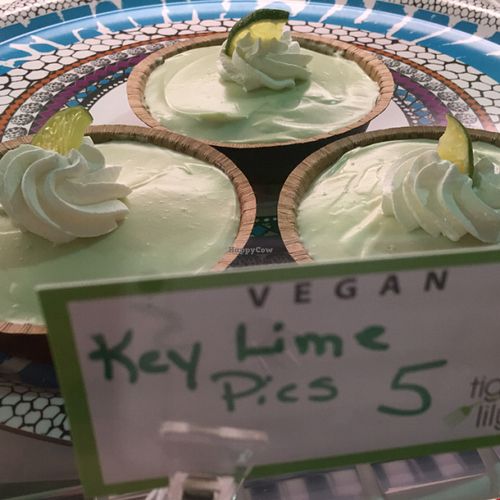 vegan key lime pie ❤️ at Tiger Lily Cafe in Chesterton