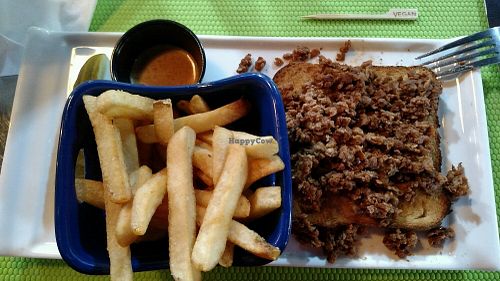 Vegan Sloppy Joe at Tiger Lily Cafe in Chesterton